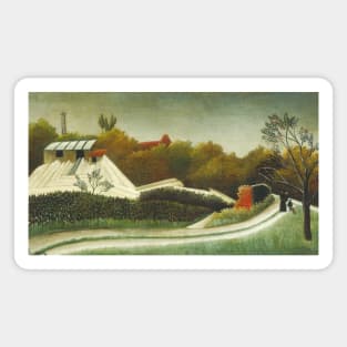 Sawmill, Outskirts of Paris by Henri Rousseau Magnet